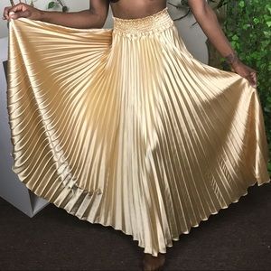 Gold Maxi Skirt!